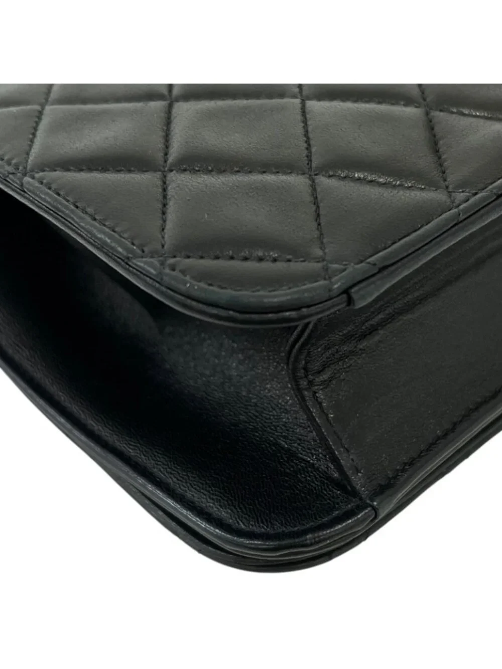 Chanel Shoulder Bag Quilted 23 Black Chain